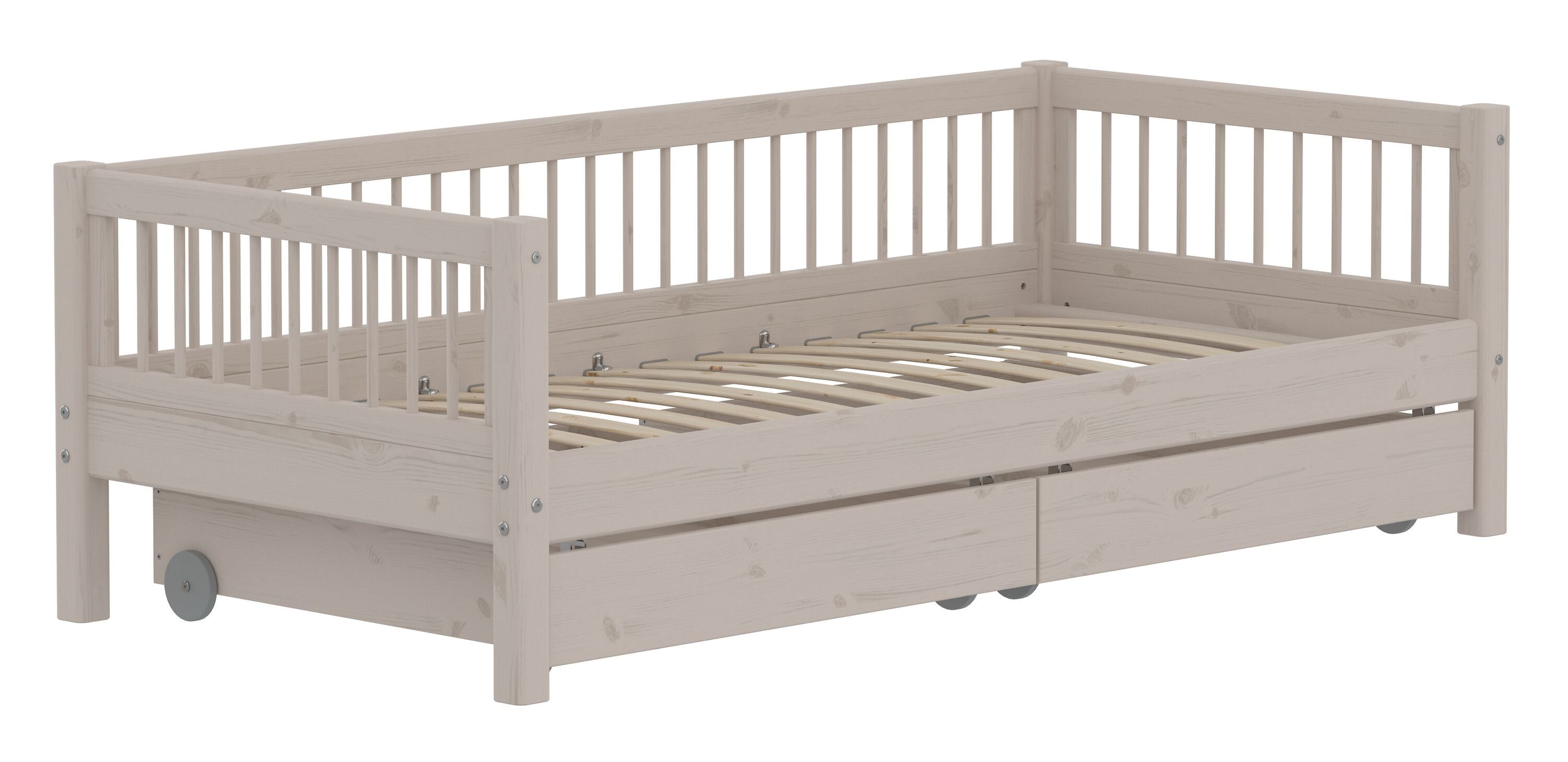 Flexa CLASSIC Kombibett - Grau / B: 100.0 cm x T: 210.0 cm x H: 67.0 cm