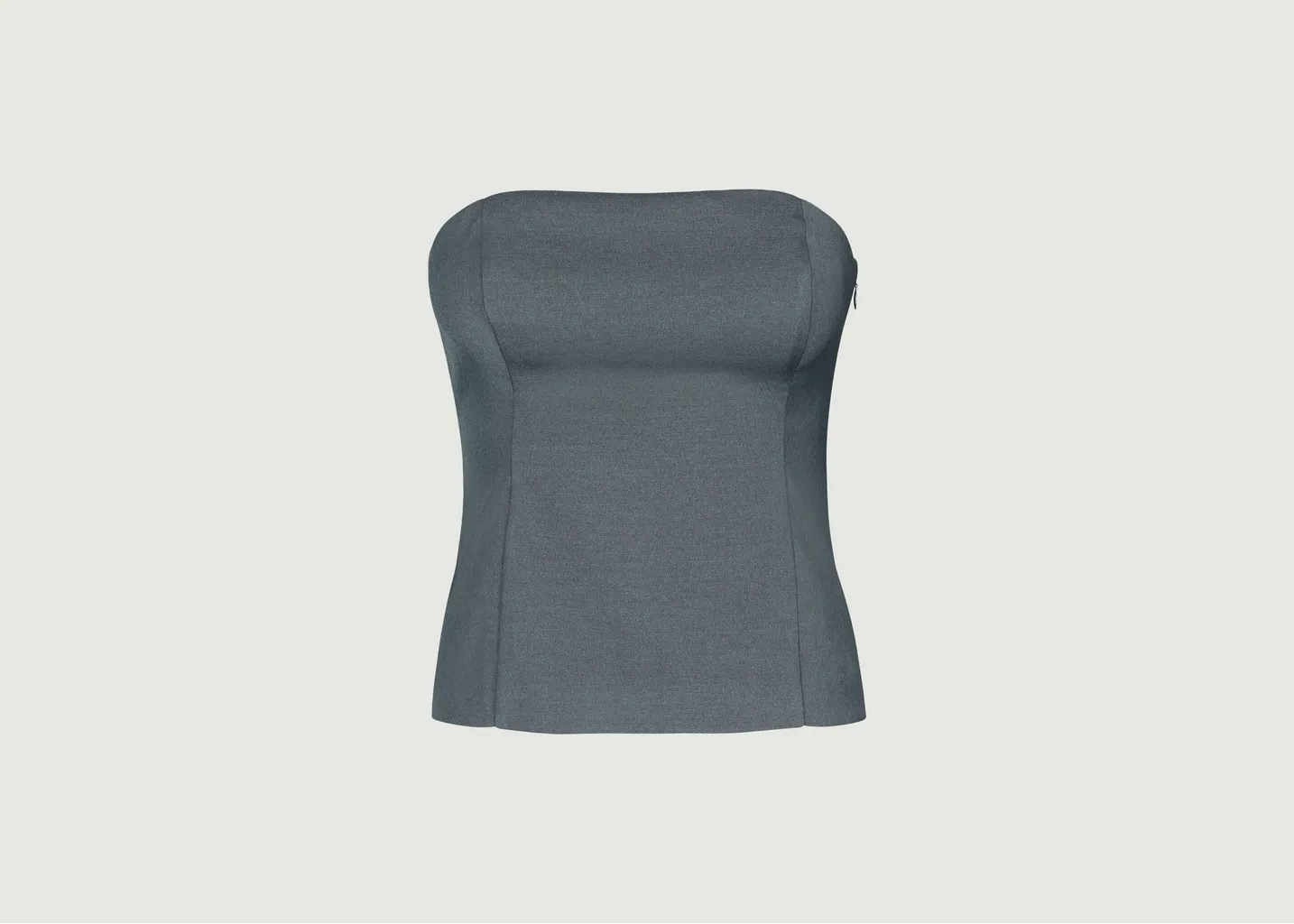 Top bustier uni avec smocks au dos Elyn Samsoe Samsoe