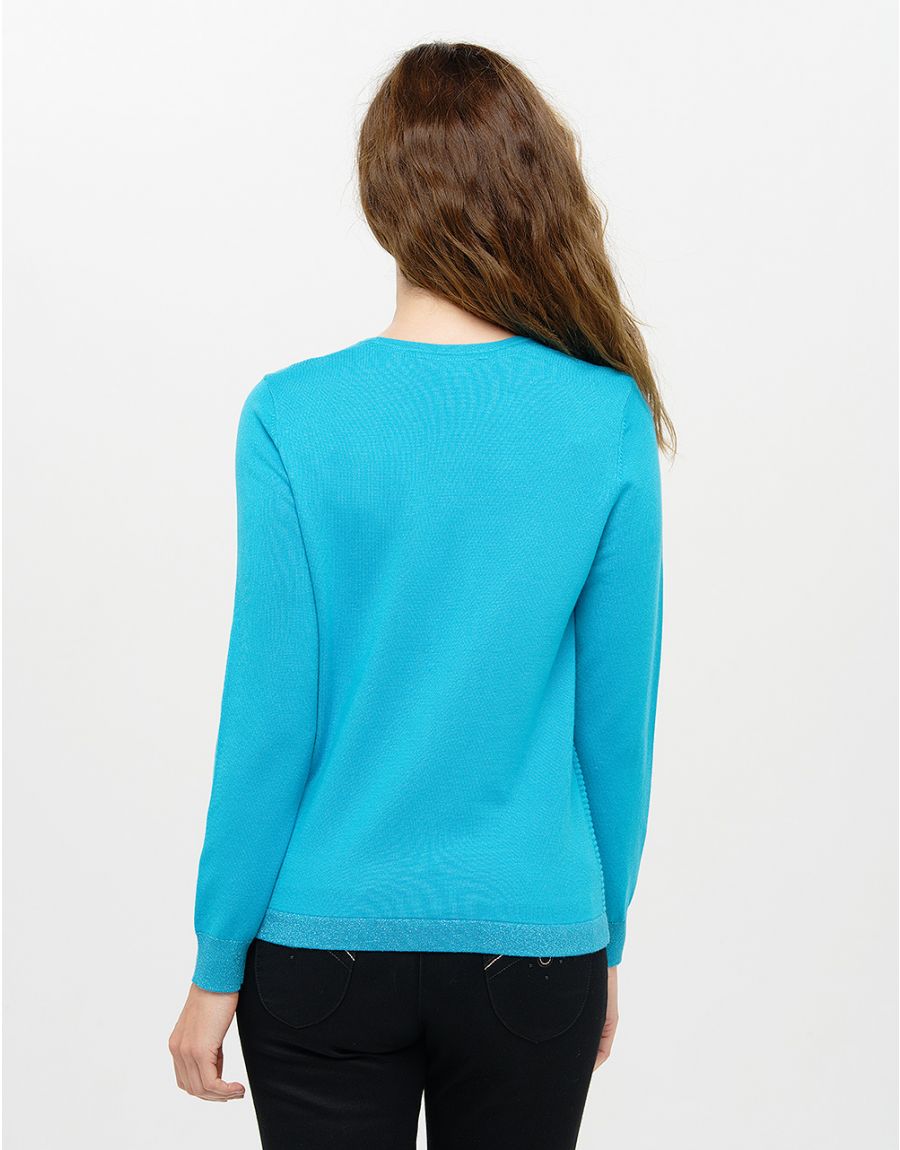 Pull bleu rayures