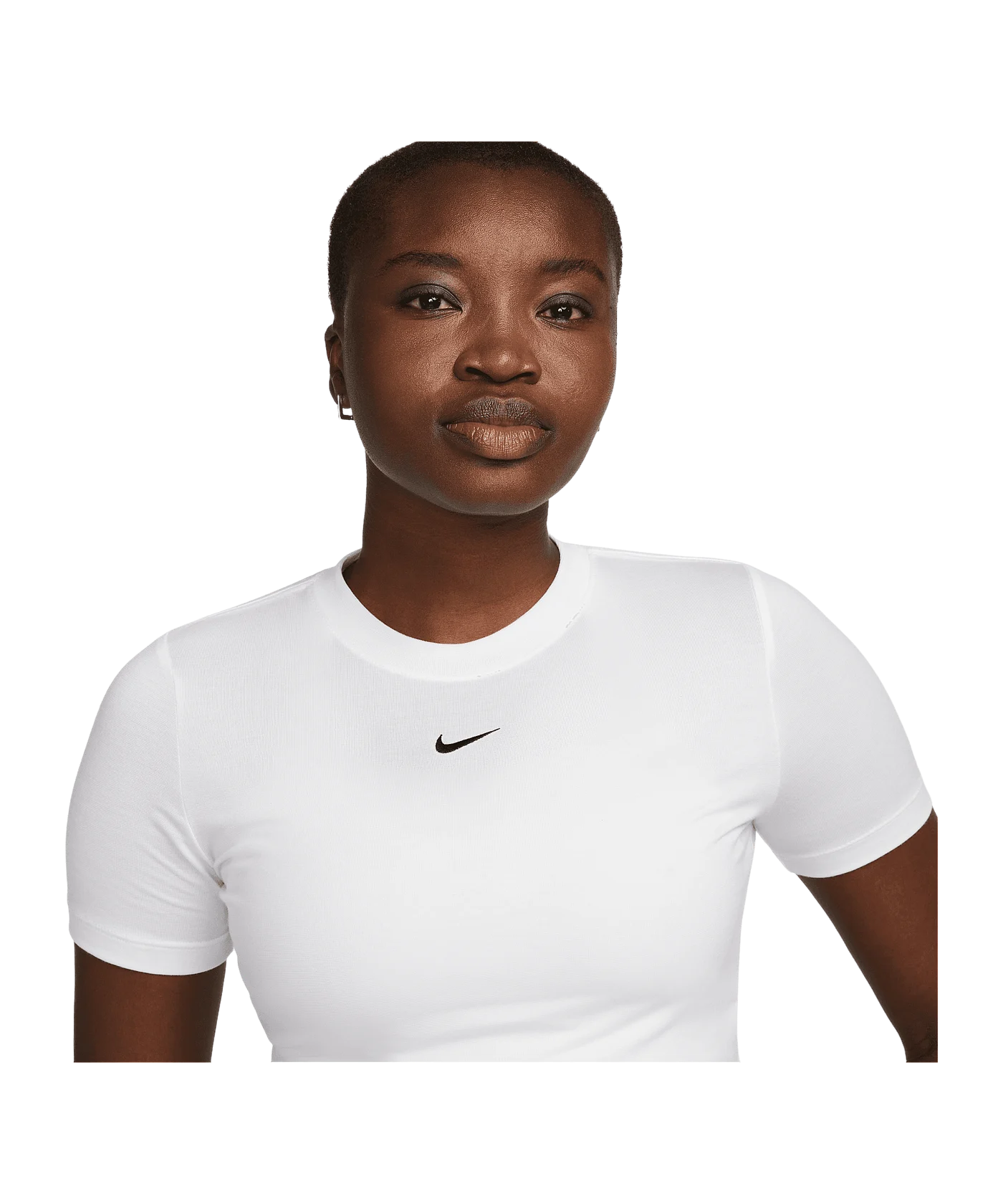 Nike Essential SLM Crop T-Shirt Damen Weiss F100