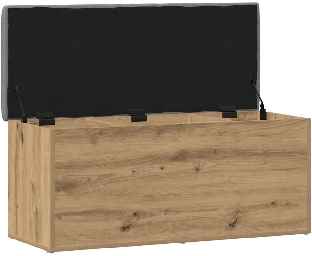 vidaXL Sitzbank mit Stauraum Artisan-Eiche 102x42x45 cm Holzwerkstoff