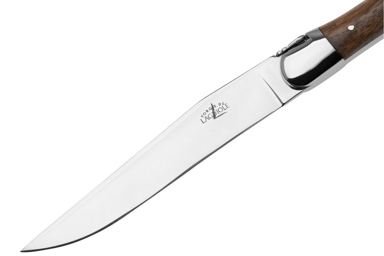 Forge de Laguiole 4561, 2-delige steakmessenset, walnoothout