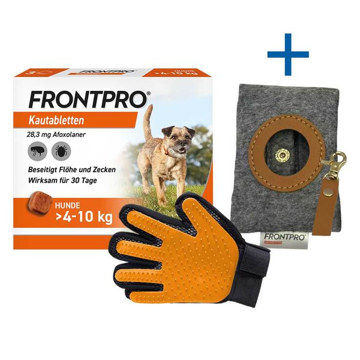 FRONTPRO 28 mg Kautabletten für Hunde 4 - 10 kg, 3 St