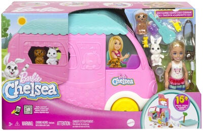 Barbie Chelsea Lekesett 2-i-1 Camper med Dukke