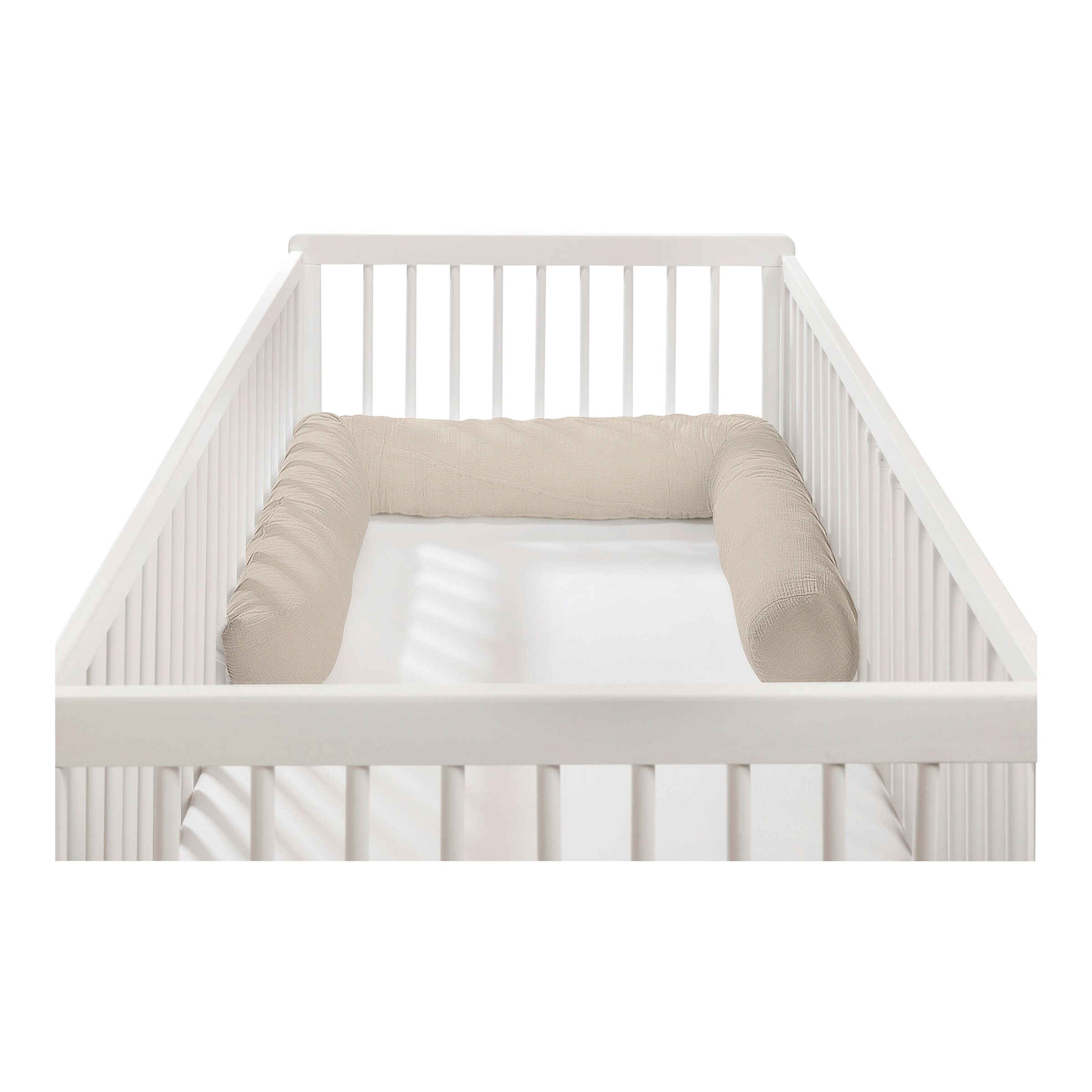 BORNINO HOME Nestchenschlange Musselin 14x180 cm sand