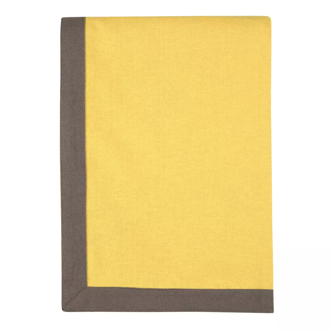 Nappe rectangulaire (L240 cm) Duo Jaune moutarde
