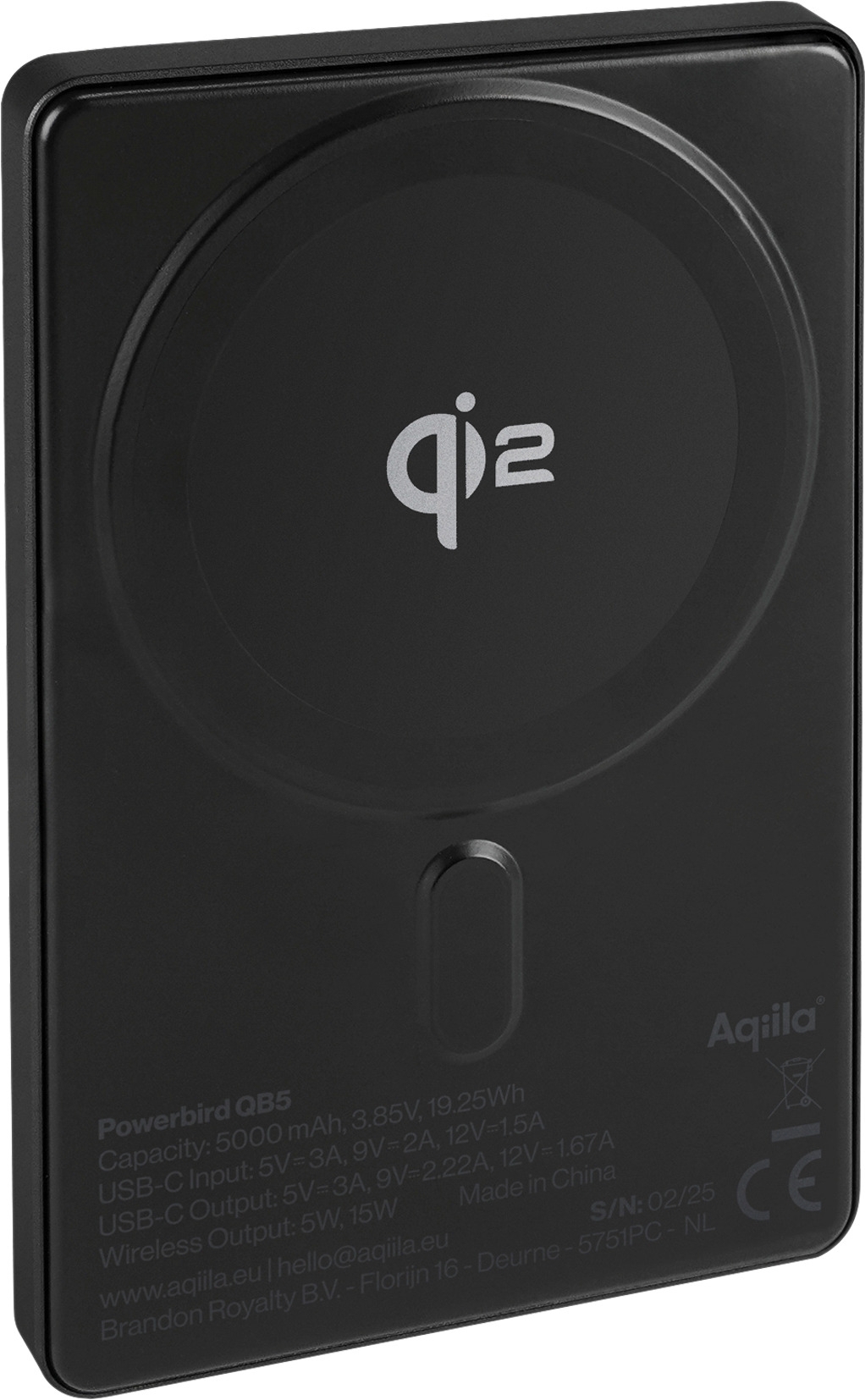 Aqiila Powerbird drahtlose Powerbank 20 W schwarz 5000 mAh