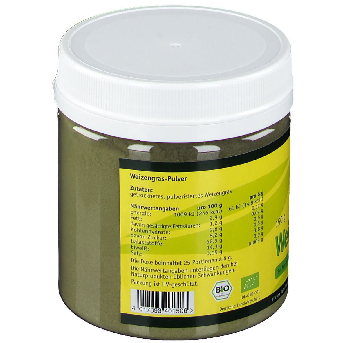 allcura Weizengras Bio-Pulver