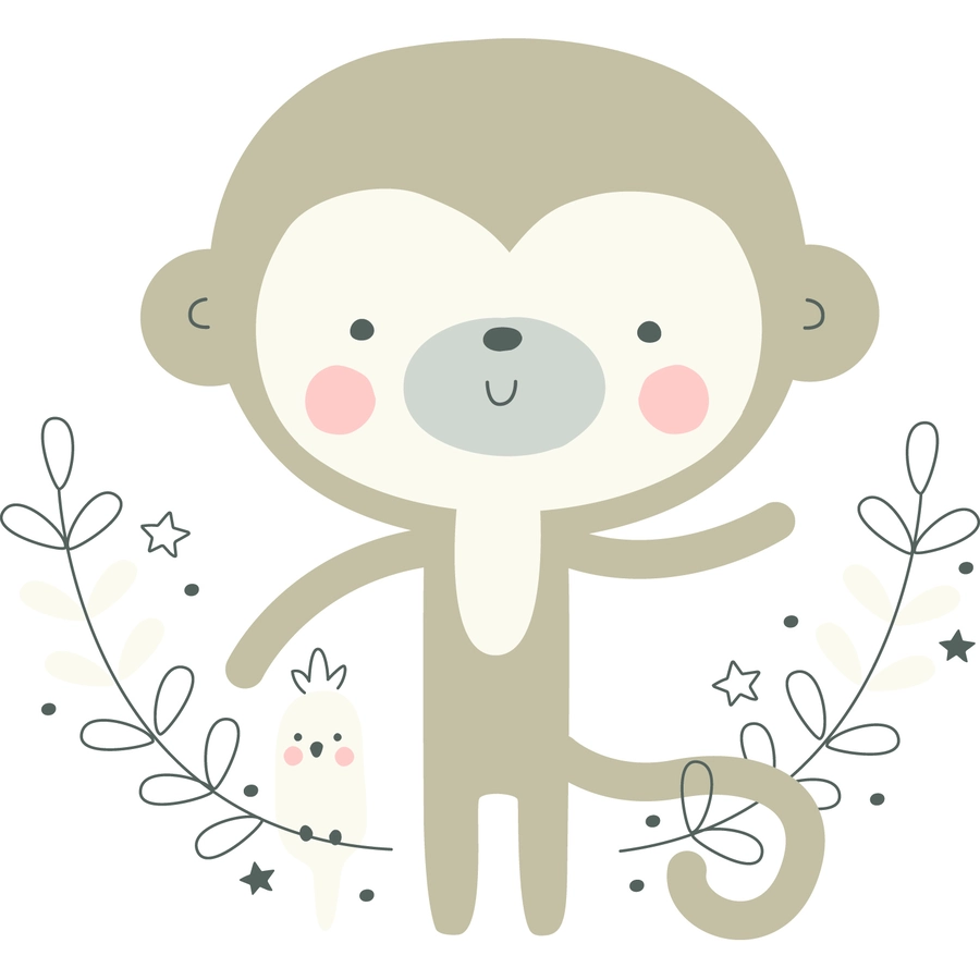 Liliput Langarmshirt Affe gelb