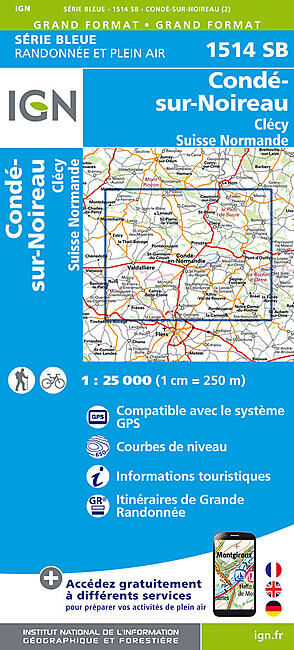 IGN - 1514 SB CONDE SUR NOIREAU 1 25 000