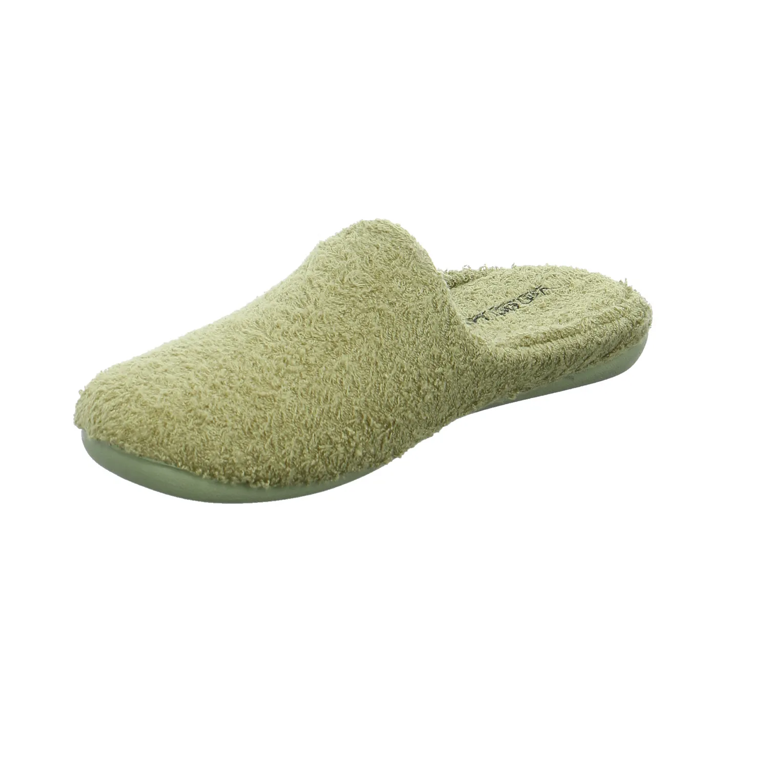 VAN DER LAAN Hausschuh Khaki Textil