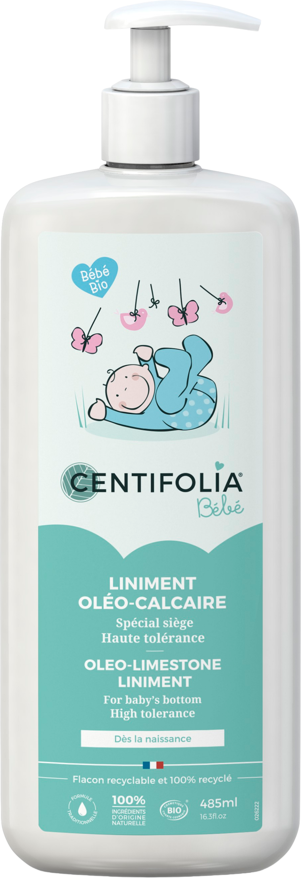 CENTIFOLIA  Baby Oleo-Limestone Liniment, 485 ml