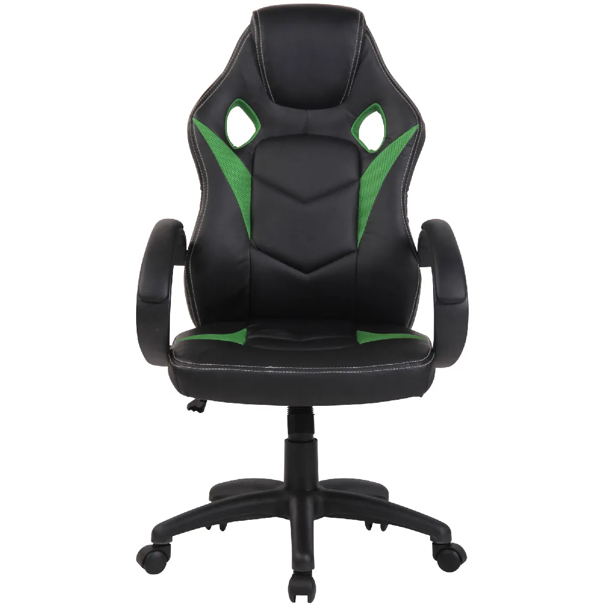 decoshop26 Fauteuil de bureau PVC vert