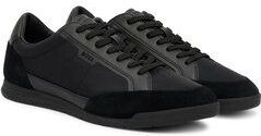 BOSS - Nitan - Sneakers - Zwart - Nylon/Suède/Imitatieleer