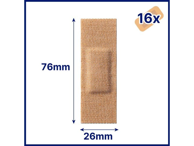 Hansaplast Wundpflaster Extra Robust Waterproof 16 Stück Widerstandsfähiges Textil-Pflaster