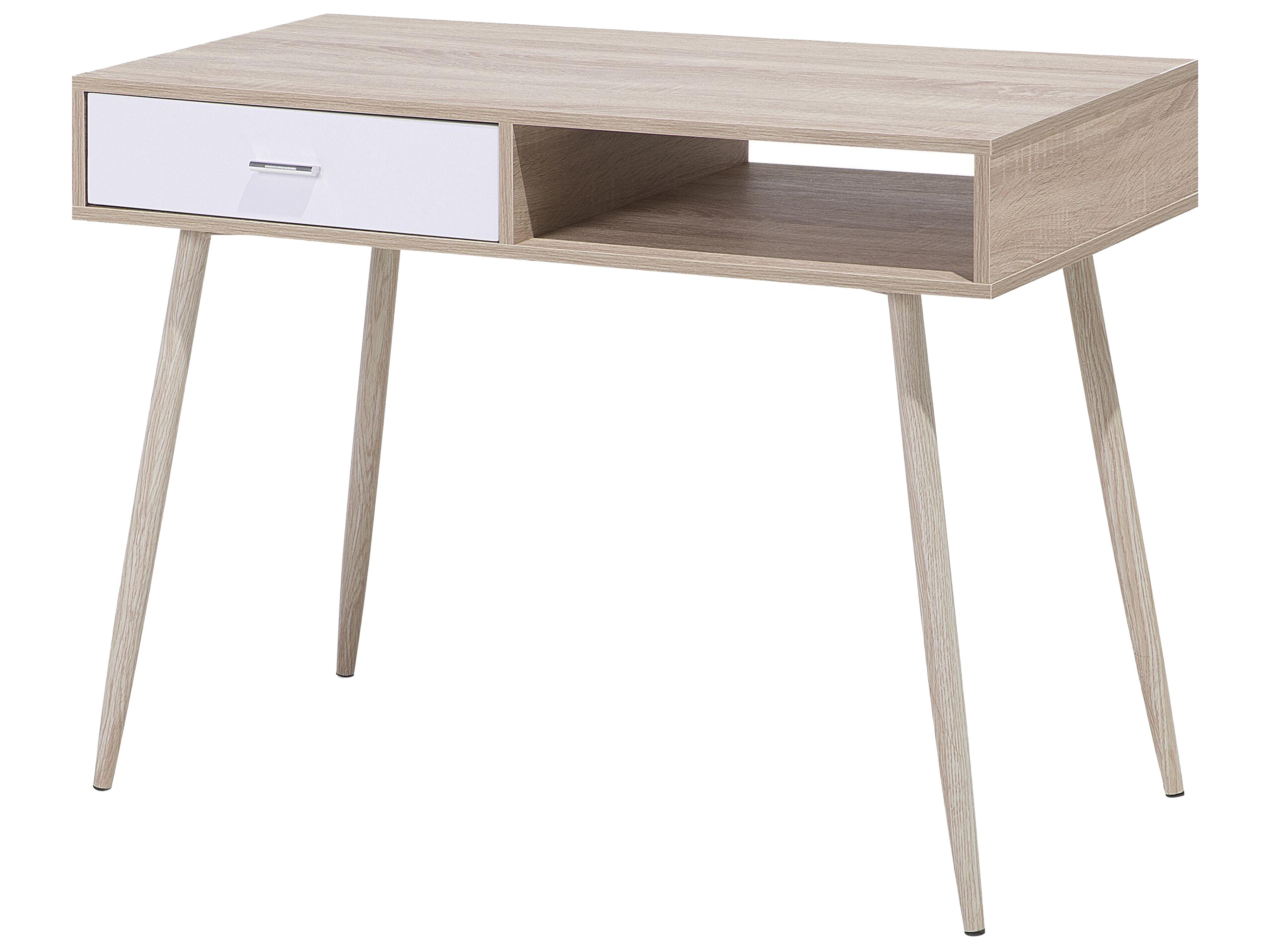 Bureau DEORA Lichtbruin 100 cm 48 cm met lades