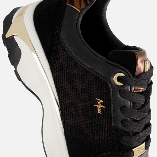Mexx Pippin Love Sneakers zwart Synthetisch