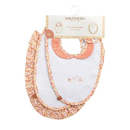 Lot de 2 Bavoirs Babywear ESMEE - SAUTHON Baby déco
