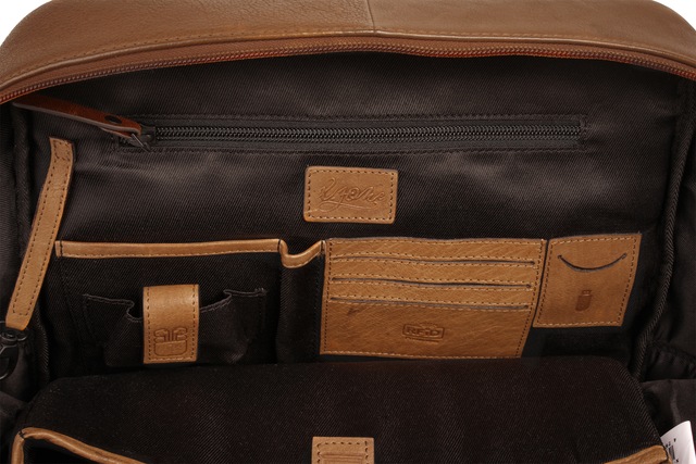 X-Zone Cityrucksack echt Leder