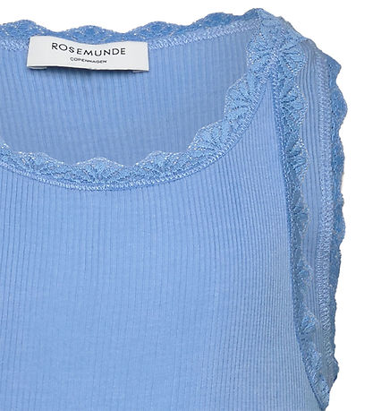 Rosemunde Top - Rib - Modal - Balta - Kleiner Junge Blue