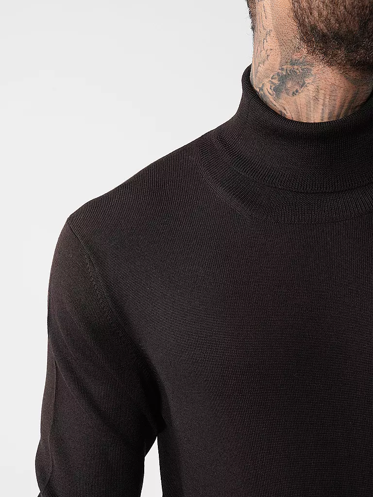 GRAN SASSO Rollkragenpullover braun