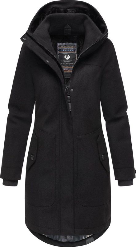 Ragwear Functionele mantel 'Jannisa'  zwart
