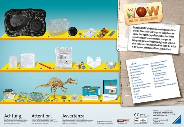 Ravensburger 189069 ScienceX® WOW Triops & Dinosaurier