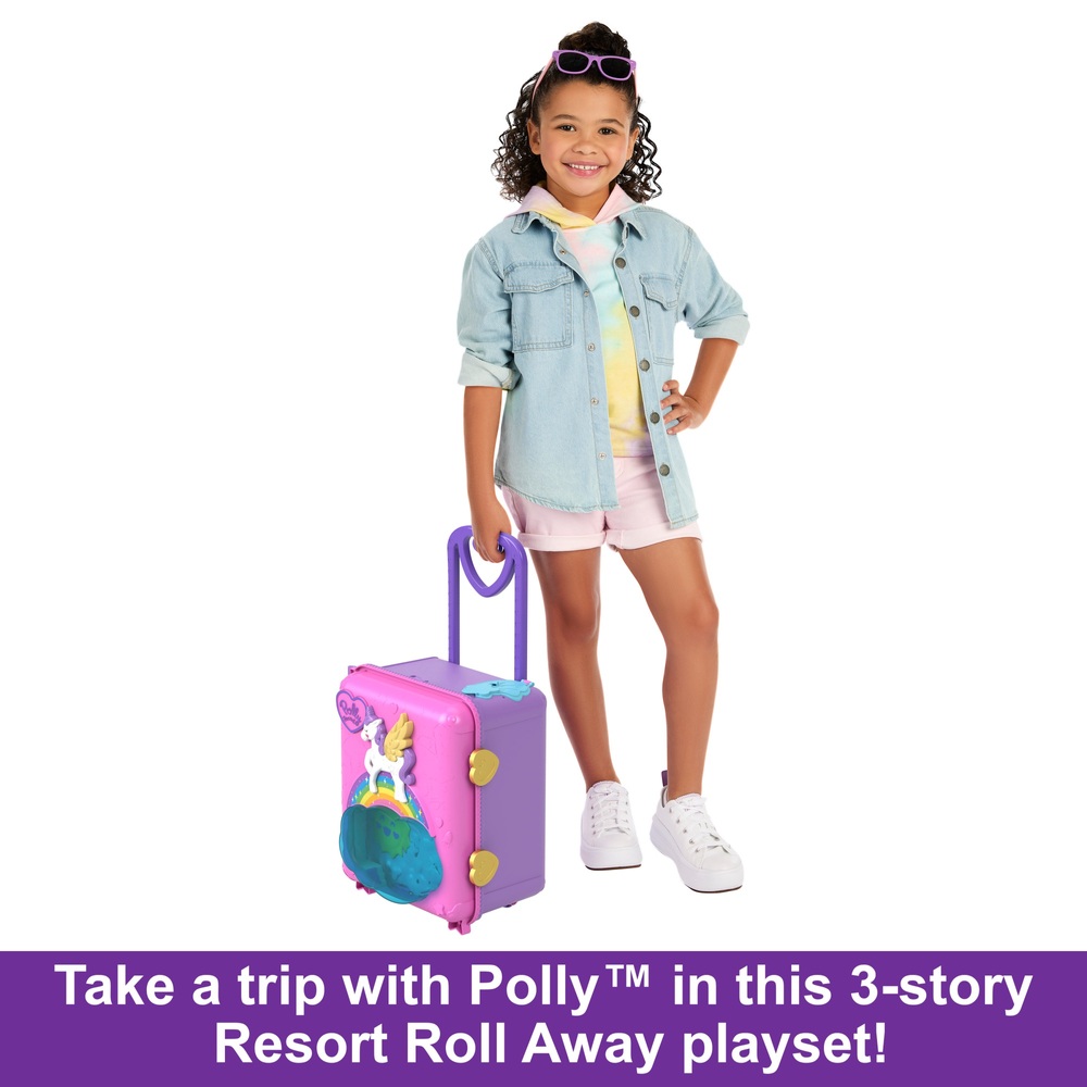 Polly Pocket Pollyville Resort Rollkoffer-Spielset