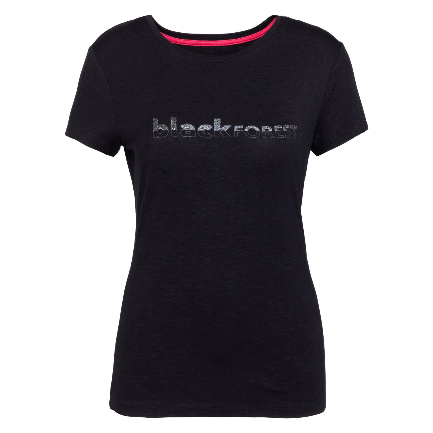 black forest T-Shirt mit Glitzerprint  - black