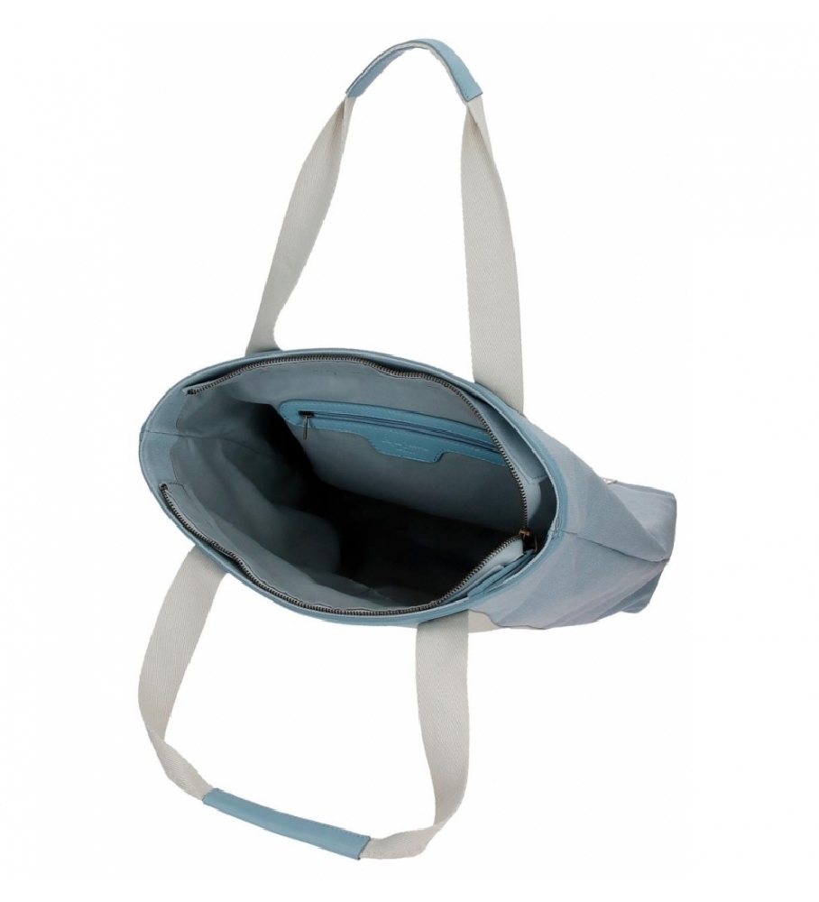 Pepe Jeans Bolso shopper azul -35x40x12cm-