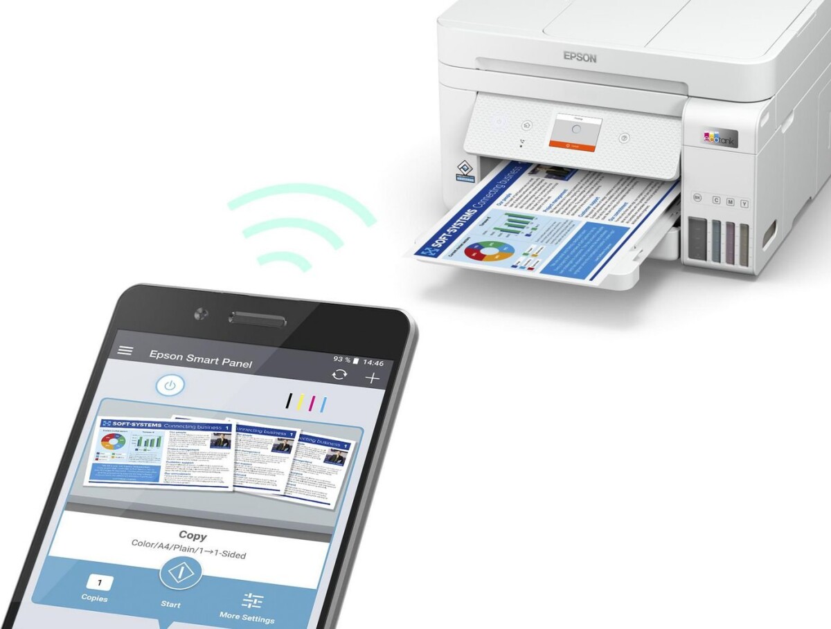 Epson Ecotank Et-4856 - Aio Printer Med WiFi - 15,5 Spm