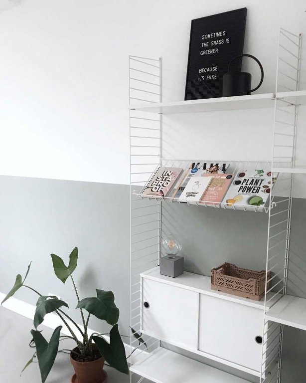 String Furniture Kast met schuifdeur 78 x 30 x 42 cm walnoot