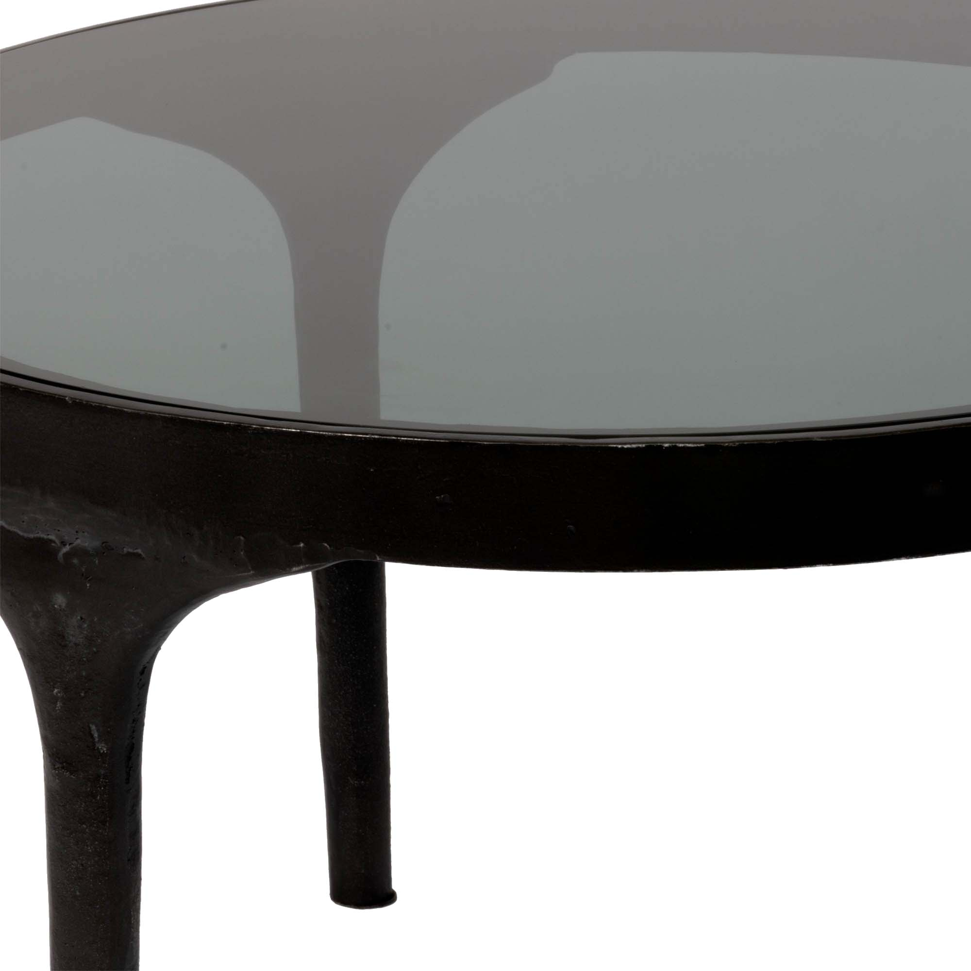 Salontafel Montana M Glas/metaal H37x60cm