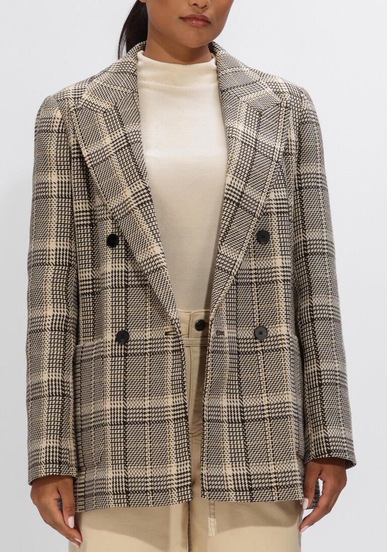 multi haute l'amitié blazer blanket check blazer