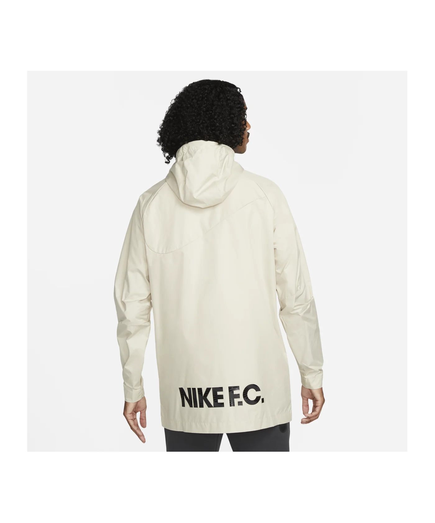 Nike F.C. Regenjacke Beige Schwarz F206