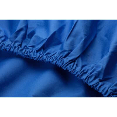 Spannbettlaken 702, Blau, 160 × 200 cm