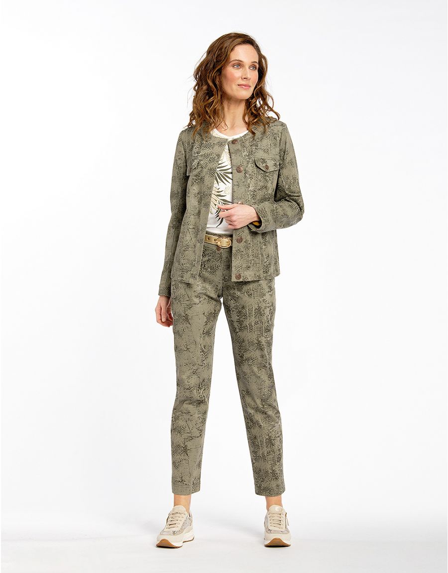 Pantalon kaki imprimé