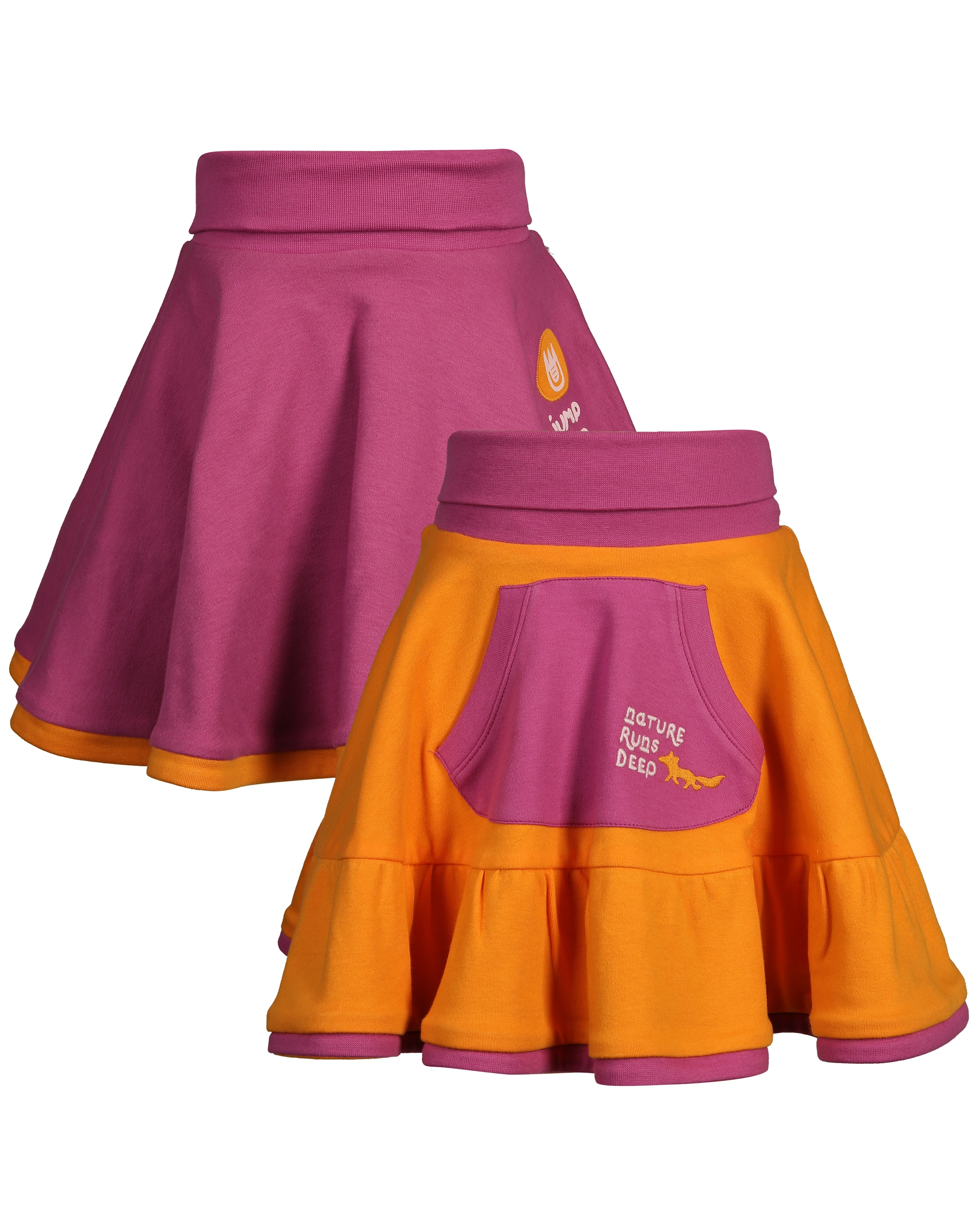 Wende-Rock JUMP in lila/orange