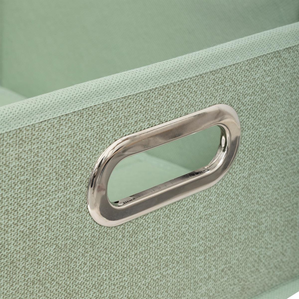 BOITE DE RANGEMENT GRIS SAUGE CHINE 31X15CM