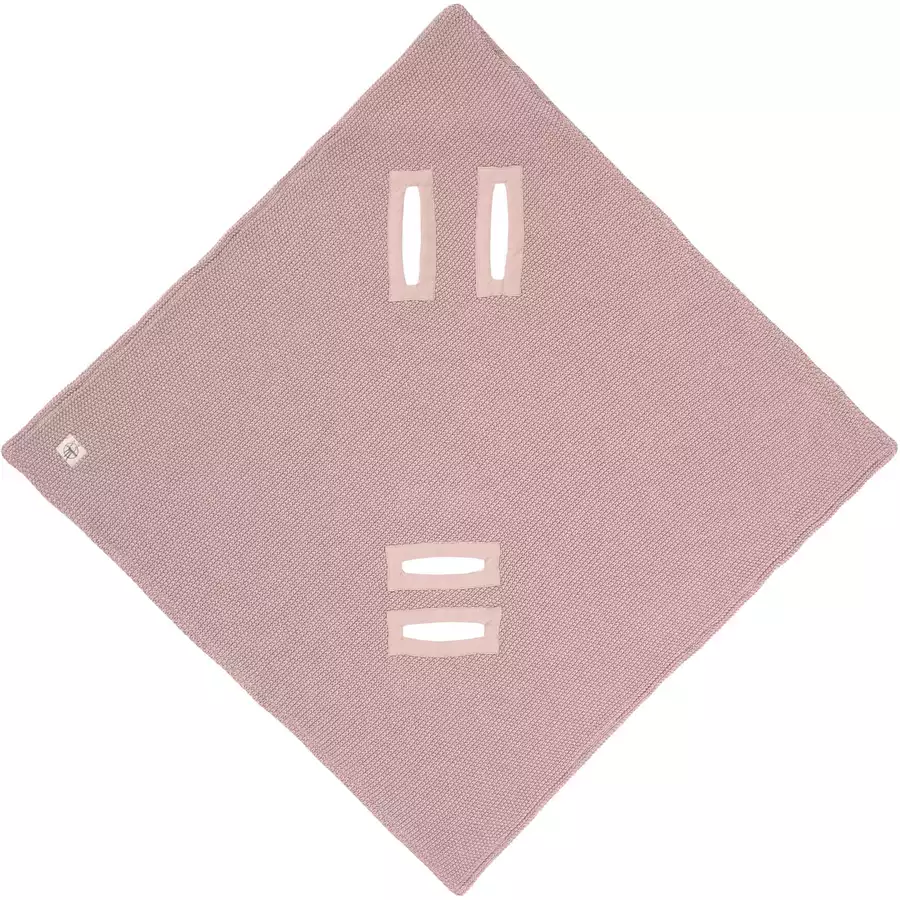 LÄSSIG Einschlagdecke dusky pink 78 x 78 cm