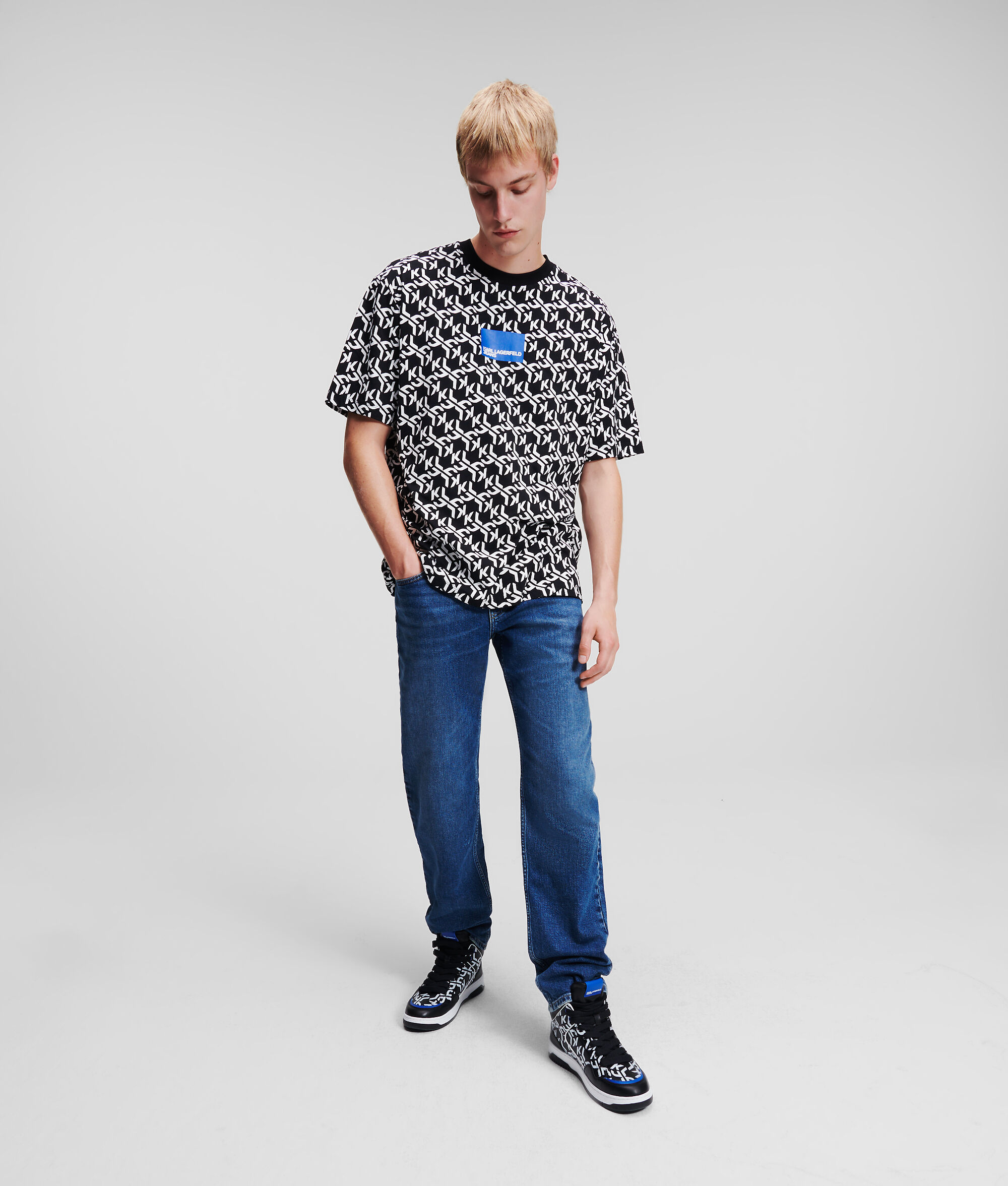 T-SHIRT KLJ MONOGRAM FAÇON ALL-OVER