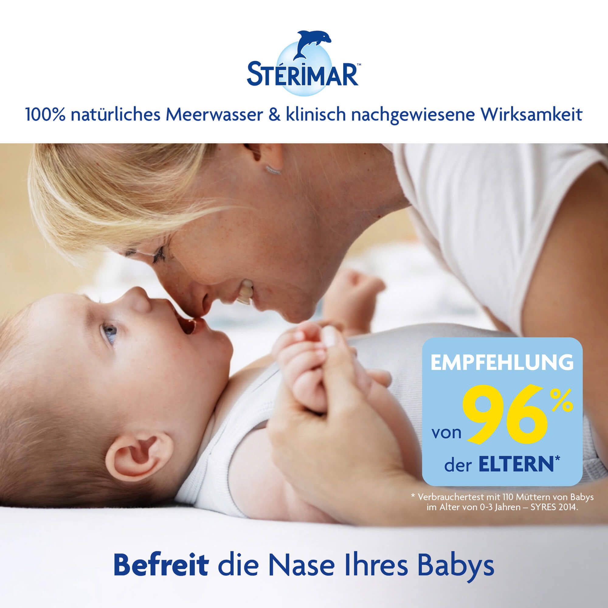 STERIMAR® Verstopfte Nase Baby 2in1 Nasenspray & Spülung