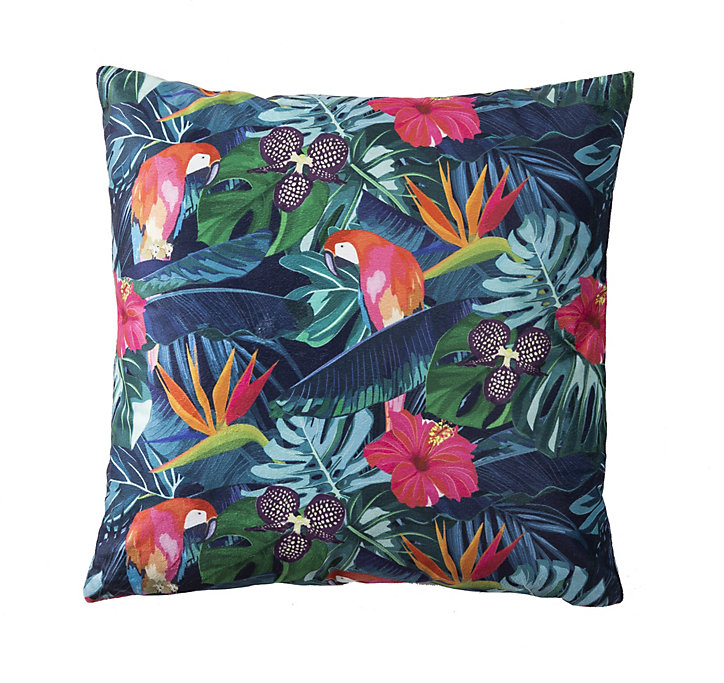 Coussin Bora multicouleur Deco&Co L.45 x l.45 cm x ep.35mm