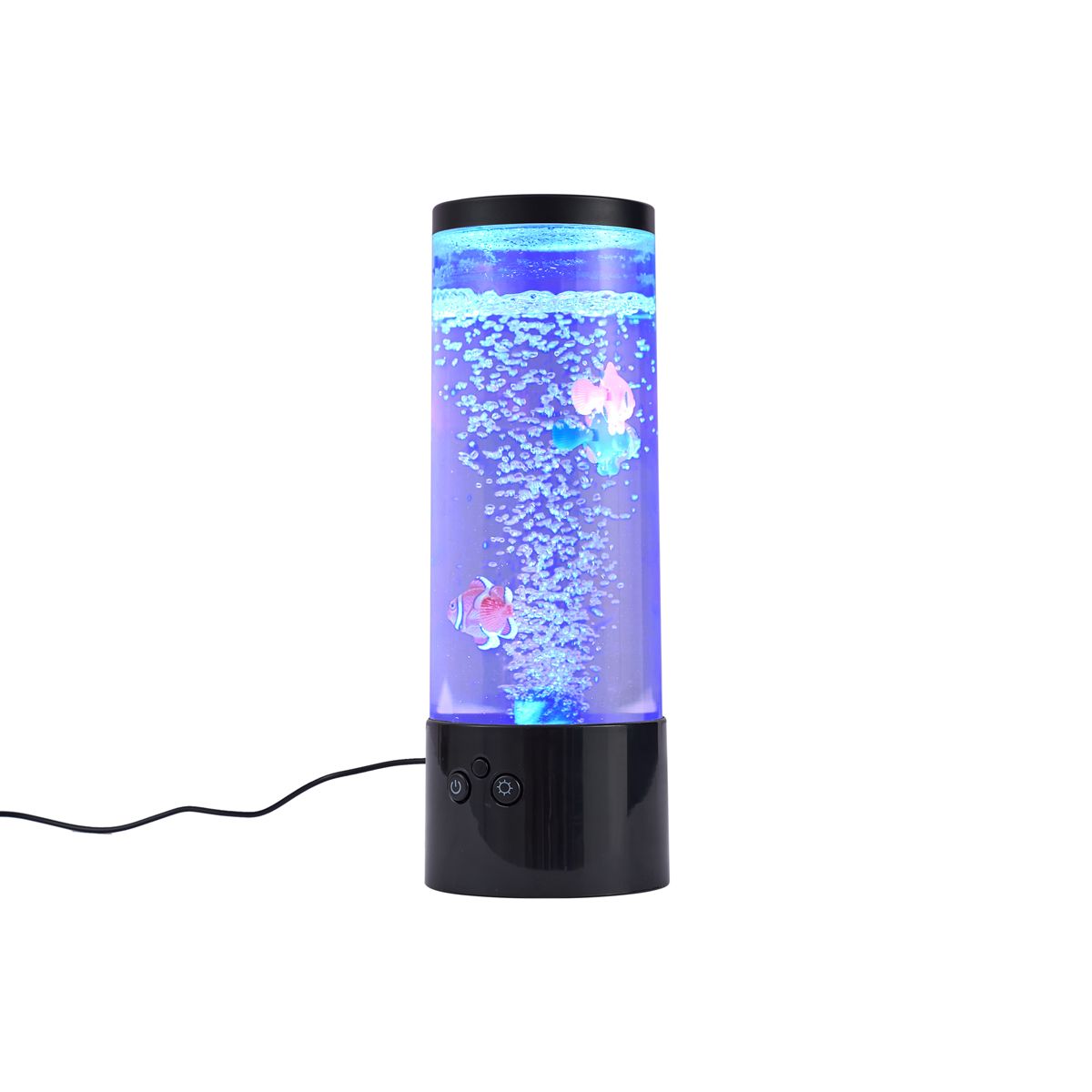 Bubbelbuis zwart 29cm incl. LED RGB - Sealife