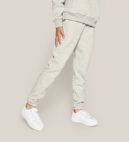 Grønt Sweatpants - Lilian - Gråmeleret