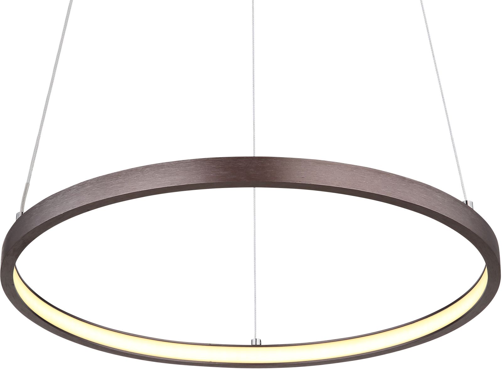LED-Hängeleuchte - kaffeefarben matt - Ø 38,5 cm