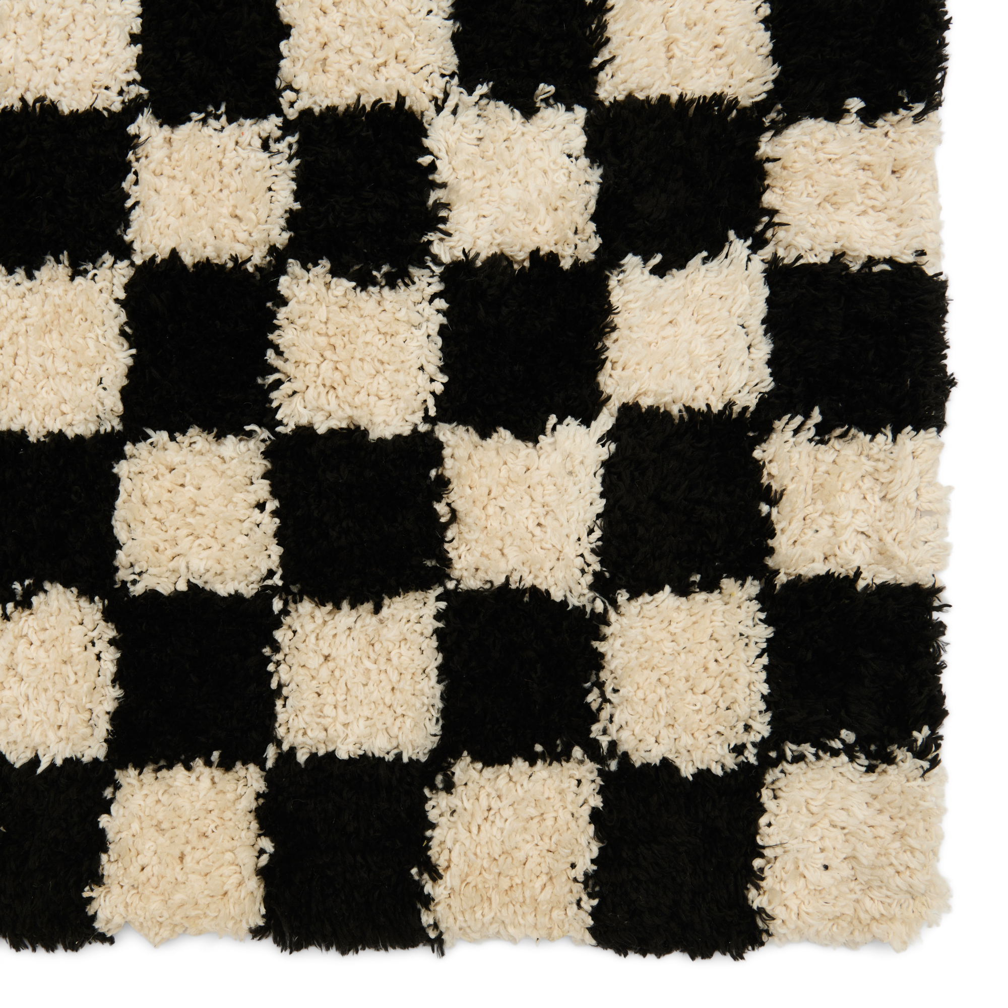 Vloerkleed Benny 160x230 cm black/white