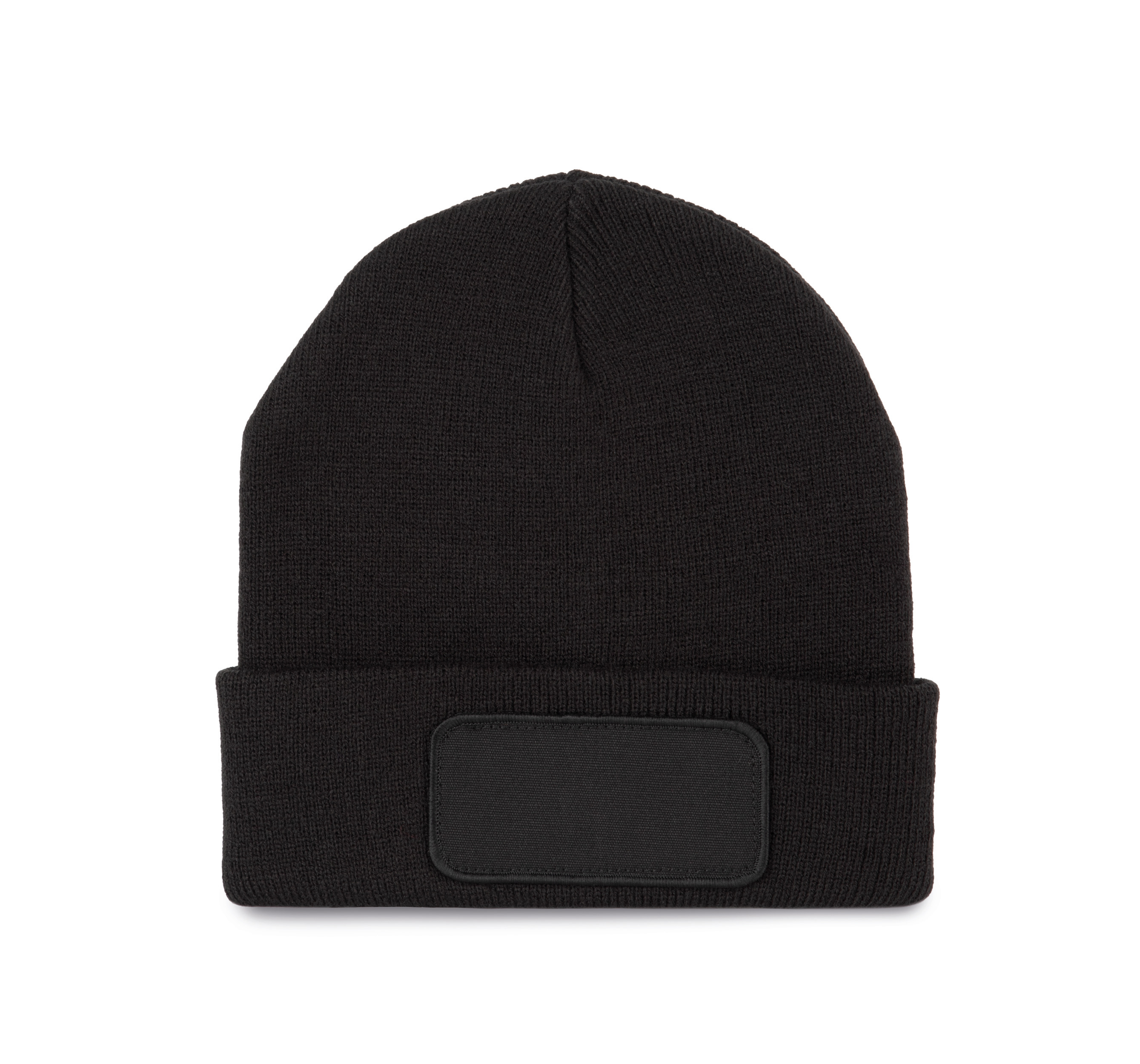 K-up KP895 - Bonnet Tricoté avec Patch Personnalisable