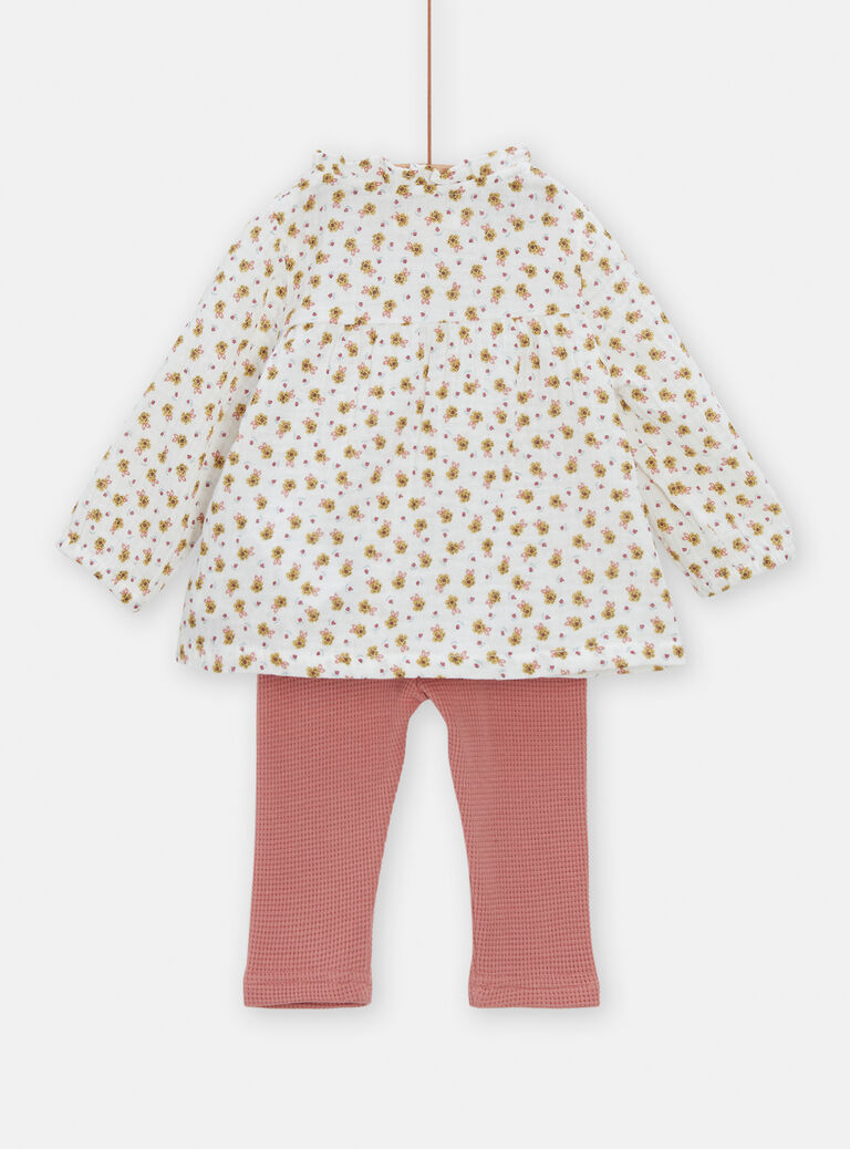 Ensemble à imprimé fleuri pour bébé fille