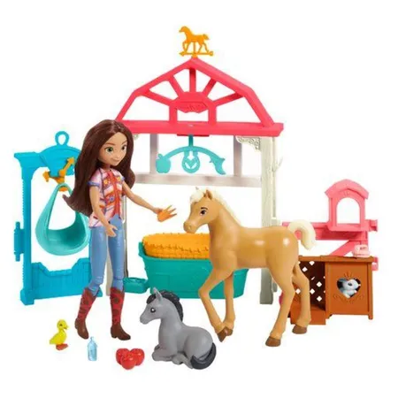 Mattel Spirit Luckys Tierbaby-Pflegestation mit Pony & Fohlen Puppe